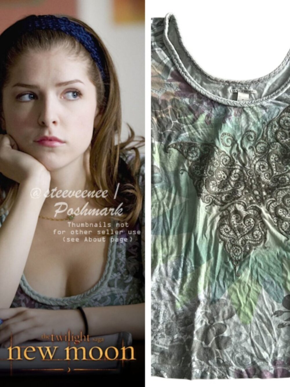 Lucky Brand Embroidered Butterfly Tee T-Shirt ASO Jessica Stanley